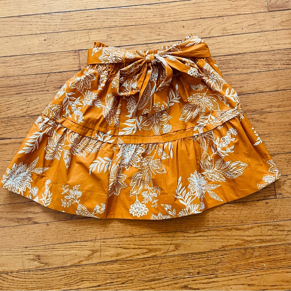 Anthropologie Maeve Somerset Mini Skirt in Yellow